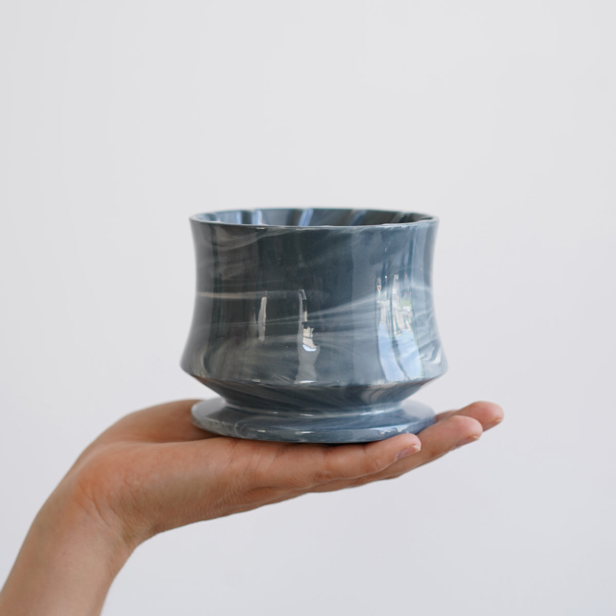 Dripper 001S Blue stripe Glossy glaze