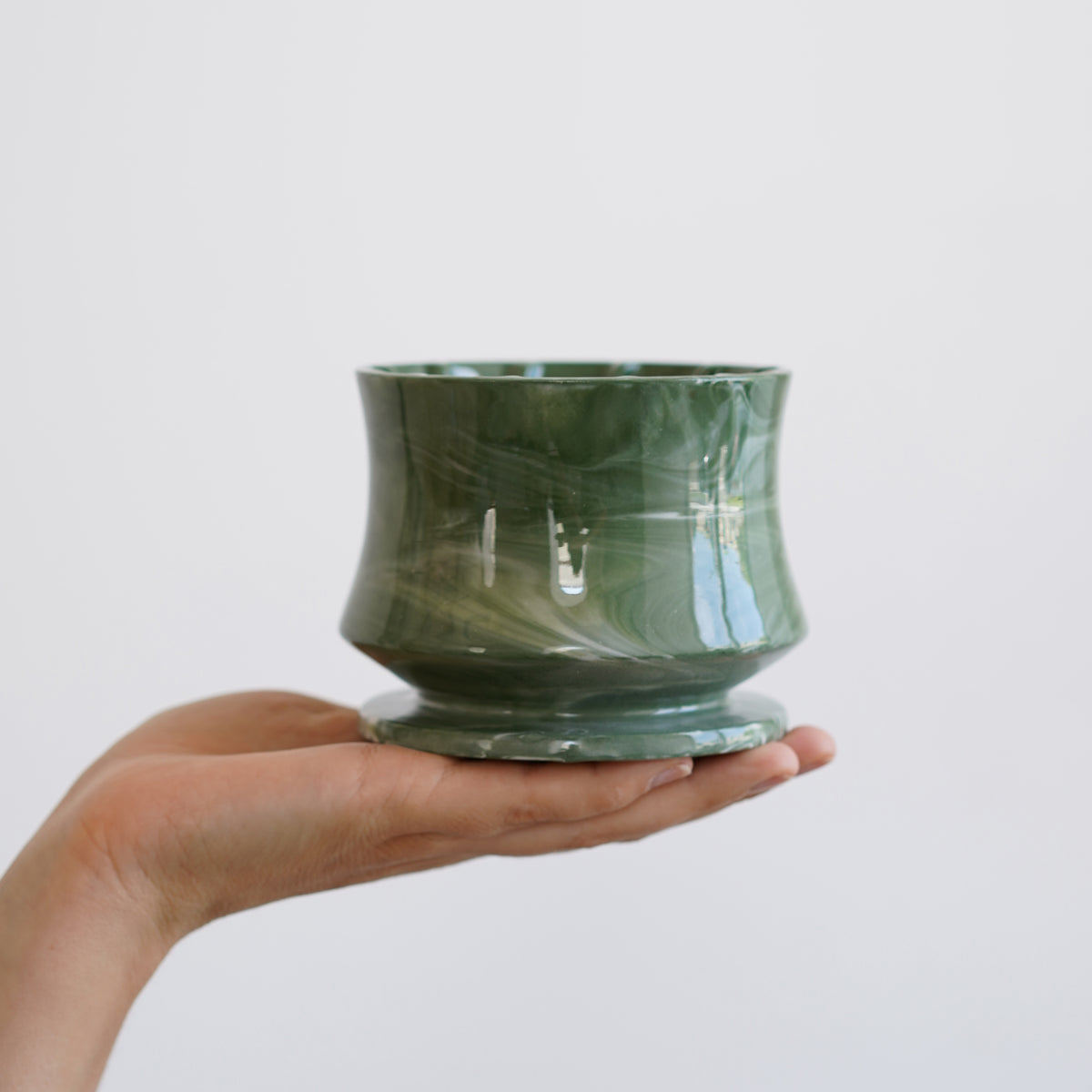 Dripper 001S Green stripe Glossy glaze