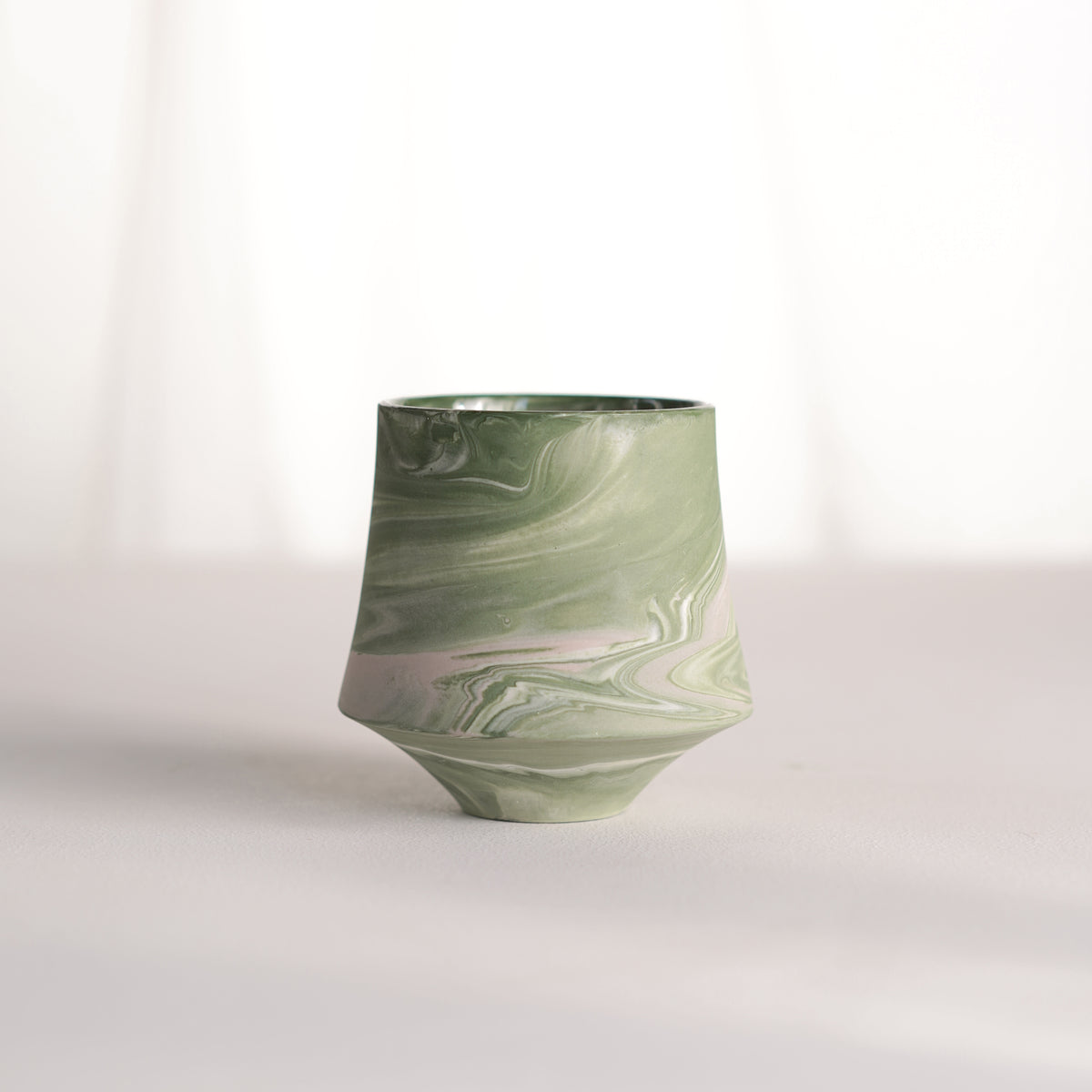 Cup 001S Green stripe