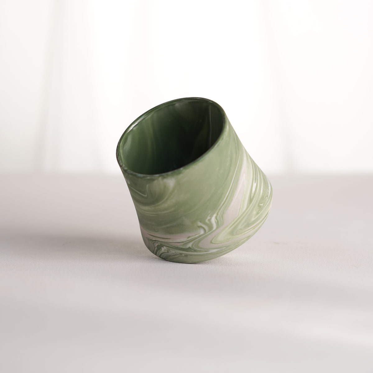 Cup 001S Green stripe