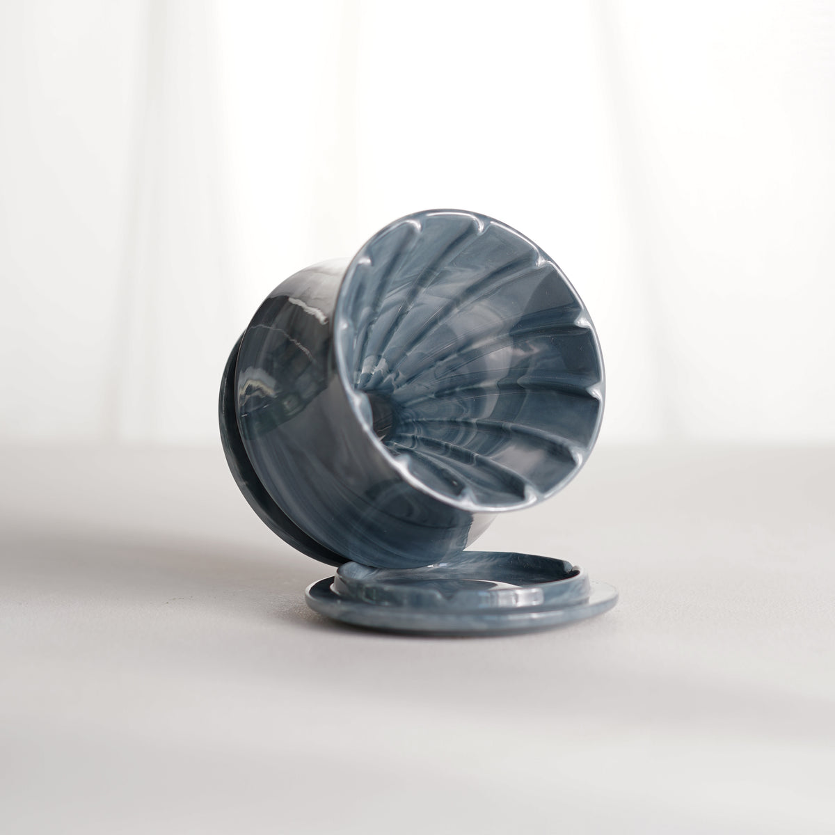 Dripper 001S Blue stripe Glossy glaze